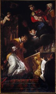 Representation of Saint Francis Borgia (1510-1572) Jesuit and Spanish Saint