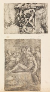 The Lamentation Over the Dead Christ by Andrea Schiavone