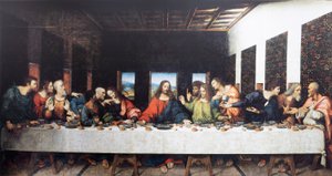 Abbey (Abdij van Tongerlo). Last Supper. 1506-1507 by Andrea Solario