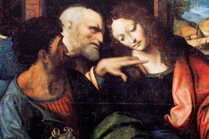 Last Supper (detail) by Andrea Solario