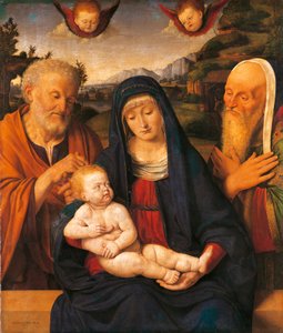 Madonna and Child with Saints Joseph and Simeon
