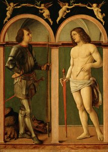 Saint George and Saint Sebastian by Andrea Solario