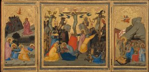 Scenes from the Passion of Christ: The Agony in the Garden, the Crucifixion by Andrea Vanni