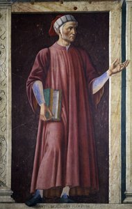 Dante Alighieri from the Villa Carducci Series of Famous Men and Women by Andrea del Castagno