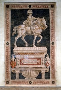 Equestrian Monument to Niccolo da Tolentino (detail)