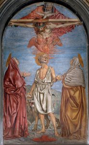 Holy Trinity with God, Jesus Christ and the Holy Spirit (Holy Spirit) by Andrea del Castagno