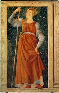 Legendary Queen Tomiri, from the Famous Men and Women Series, painted for the Villa Carducci in Legnaia by Andrea del Castagno