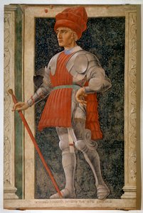 Portrait of Farinata degli Uberti, Italian aristocrat and military leader by Andrea del Castagno