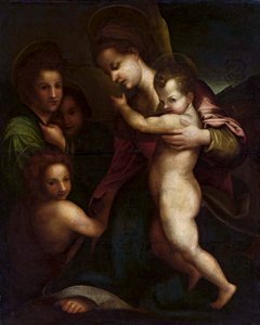 Madonna with Child Jesus and St. John by Andrea del Sarto