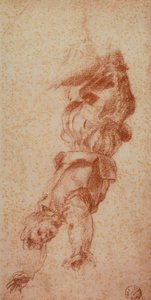 Male Figure; Drawing by Andrea del Sarto. Gabinetto dei Disegni e delle Stampe, Uffizi Gallery, Florence by Andrea del Sarto