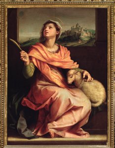 Santa Agnes of Rome, Altarpiece of St. Agnes