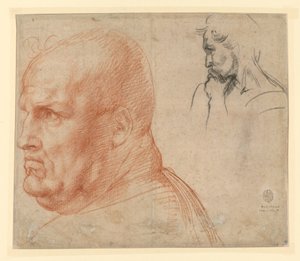 Study of Two Heads by Andrea del Sarto