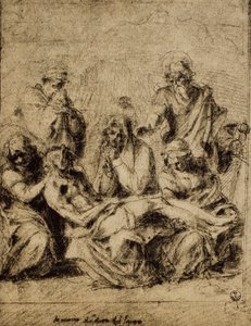 Study for the Deposition, Drawing by Andrea del Sarto. Gabinetto dei Disegni e delle Stampe, Uffizi Gallery, Florence
