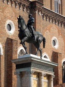 Equestrian statue of the Condottiere Colleoni by Andrea del Verrocchio