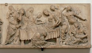 Relief showing the death of Francesca Tornabuoni