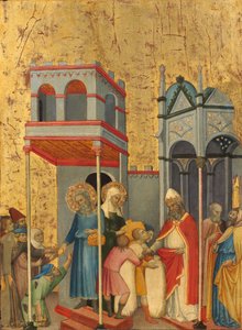 Joachim and Anna Giving Food to the Poor and Offerings to the Temple