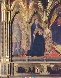 The Strozzi Altarpiece (detail) by Andrea di Cione Orcagna