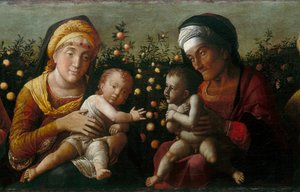 (Detail) The Holy Family with Saints Elisabeth, John and Zachary