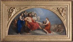 The Olympus (Jupiter, Crowned with Myrthe by the Hours, Proffers a Goblet to Ganymede to be Served Nectar)