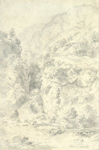 Mountainous Landscape by Andreas Achenbach