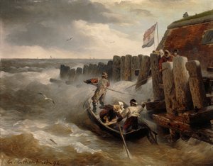 Seascape by Andreas Achenbach
