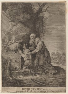 Sacrifice of Isaac by Andreas Altomonte, after David Teniers the Younger