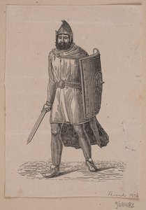 Walking Warrior with Shield by Andreas Flinch