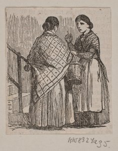 Two Maidservants in Conversation by Andreas Flinch