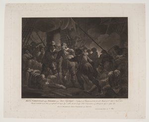 King Christian IV on the Ship Trefoldigheden in the Battle of Femern by Andreas Flint