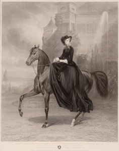Equestrian Portrait of Elisabeth of Bavaria (1837-1898)