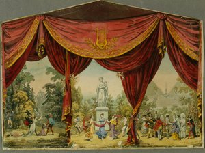Sketch for the curtain for the Imperial Theatre in Saint Petersburg by Andreas Leonhard Roller