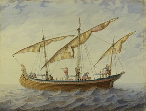 Stage Design for the Ballet Corsair by A. Adam, 1863 by Andreas Leonhard Roller