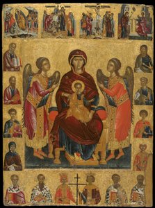 Composite Icon with the Virgin and Child Enthroned by Andreas Rico