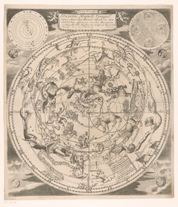 Celestial Map with Northern Constellations by Andreas van Luchtenburg (possibly)