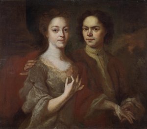 Self-Portrait with the Wife by Andrei Matveyevich Matveyev
