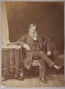 Pavel Melnikov, pseudonym Andrey Pechersky (1818-1883), by Andrei Osipovich Karelin (1837-1906). Albumin Photo by Andrei Osipovich Karelin