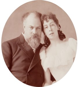 Portrait of the artist Konstantin Yegorovich Makovsky with his wife