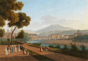 Florence, view of the Ponte Vecchio