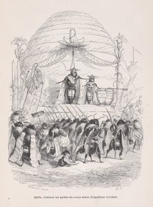 After, in Came the Body of Guards Armed with Terrible Stings from Scenes from the P... by Andrew Best Leloir