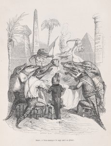 Friends, the wise one places his glory in eating well from Scenes from the Private by Andrew Best Leloir