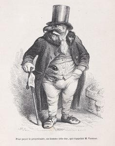 To Pay the Landlord, a Very Harsh Man, Whose Name was M. Vautour from Scenes from t..., ca. 1837-47