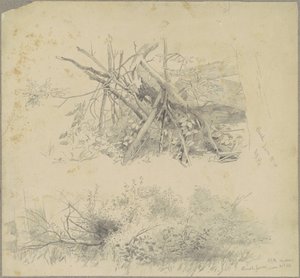 Brush; and Hudson Brush Fence by Andrew Fisher Bunner