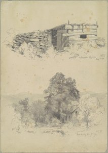 The Deserted Pigpen; and West Hurley by Andrew Fisher Bunner