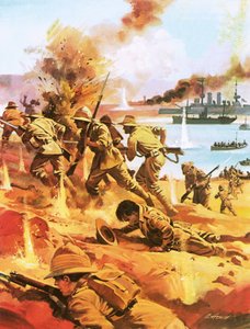 Gallipoli Invasion by Andrew Howat