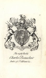 Coat of Arms and Crest of Charles Beauclerk by Andrew Johnston