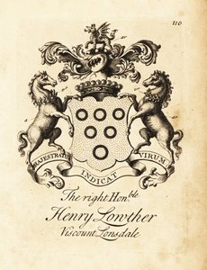 Coat of Arms of Henry Lowther, 3rd Viscount Lonsdale (1694-1751) by Andrew Johnston