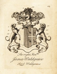 Coat of arms of the Right Honourable James Waldgrave, Lord Waldgrave by Andrew Johnston