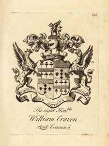 Coat of Arms of William Craven, Lord Craven, 3rd Baron Craven (1700-1739) by Andrew Johnston