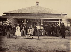 Plate 11. General Grant and Party at Fort Sanders, 1869 by Andrew Joseph Russell