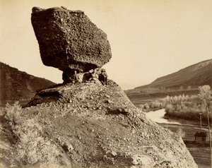Sphinx of the Valley, from The Great West Illustrated in a Series of Photographic Views across the Continent taken along the line of the Union Pacific Railroad West from Omaha, Nebraska by A.J. Russell, Volume I by Andrew Joseph Russell